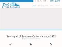 Tablet Screenshot of bertsofficetrailers.com